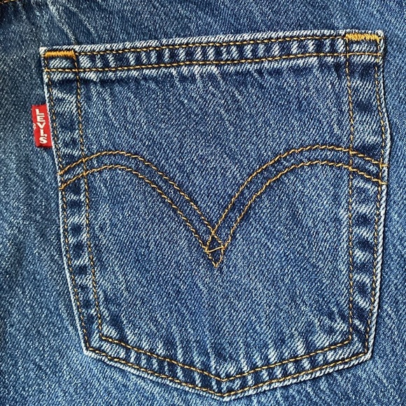 Levi's Women's Size 26 Ribcage Straight Ankle Jeans Long Med Wash High Waist - Picture 10 of 16